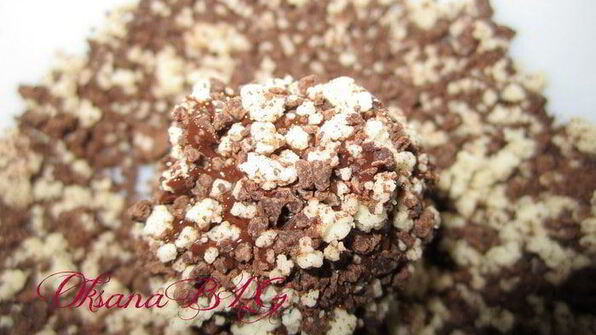 конфеты с черничным муссом