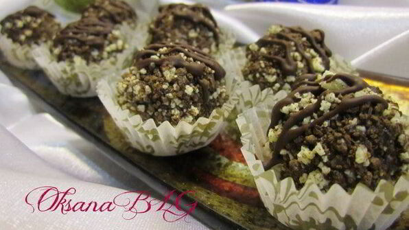 конфеты с черничным муссом