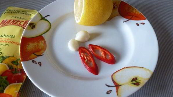 магрибский мусс из запеченных баклажанов