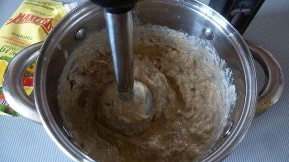 магрибский мусс из запеченных баклажанов