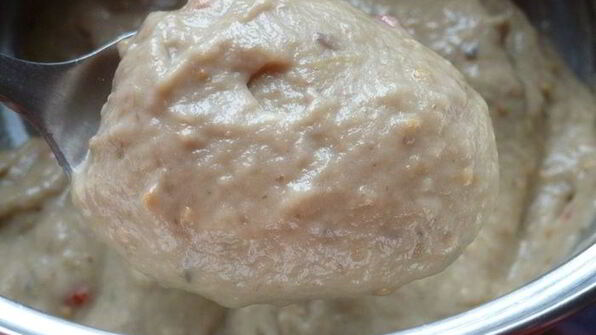 магрибский мусс из запеченных баклажанов