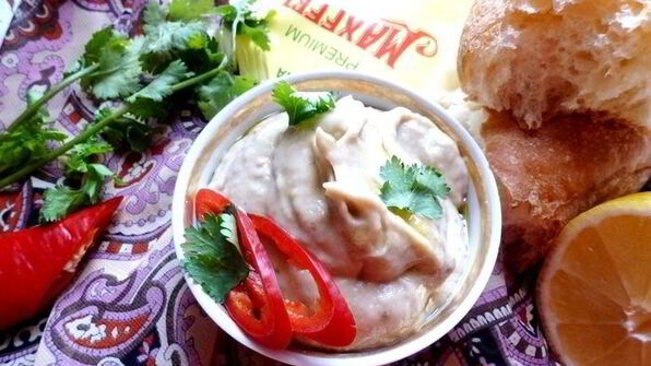 магрибский мусс из запеченных баклажанов