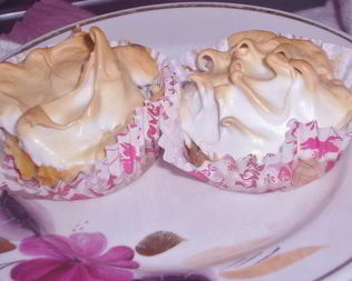 Мусс из белка, яблок и банана