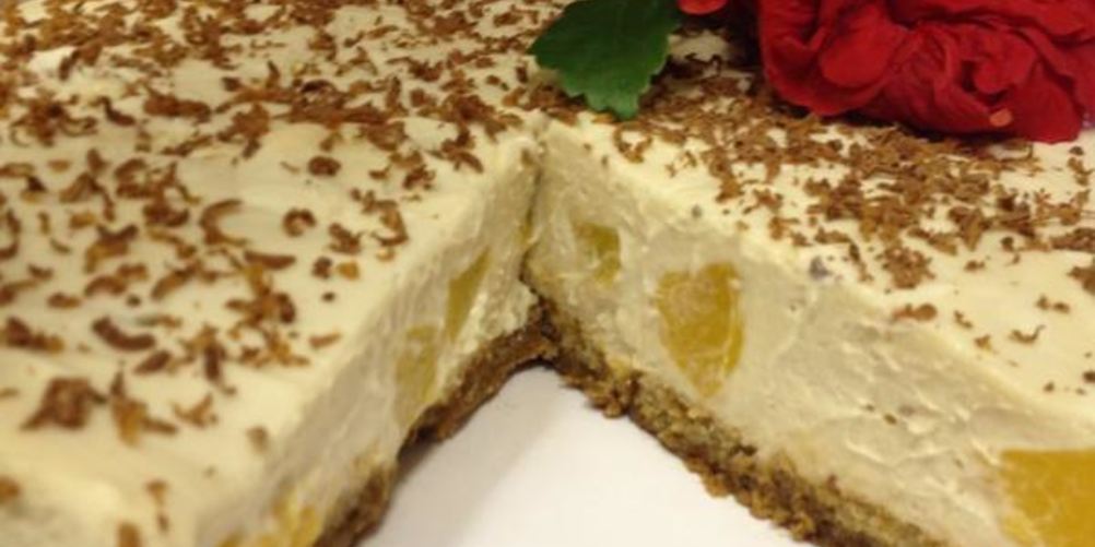 Рецепт мусс из белого шоколада с персиками