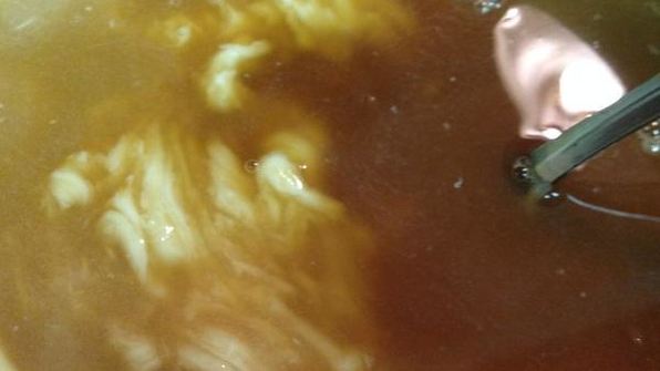 мусс из белого шоколада с персиками