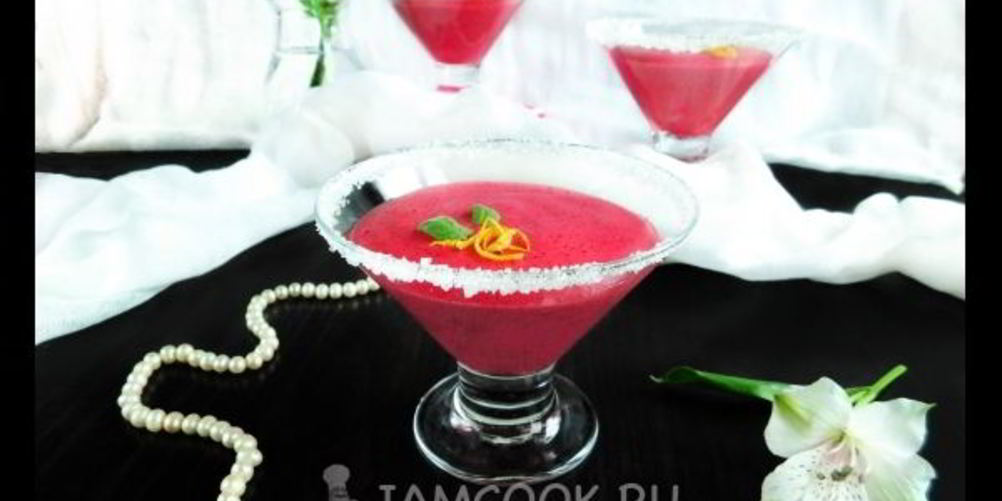 Рецепт постный мусс с вишней