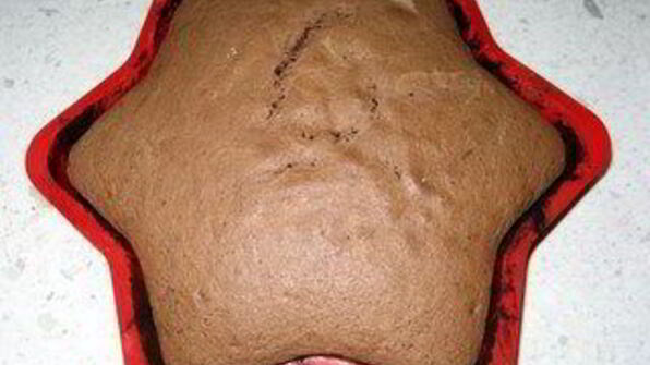 рождественская звезда с шоколадным муссом