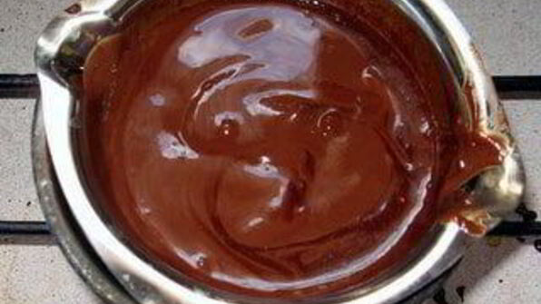 рождественская звезда с шоколадным муссом