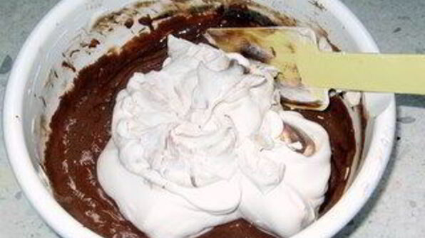 рождественская звезда с шоколадным муссом