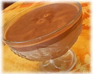 Шоколадный мусс из молока