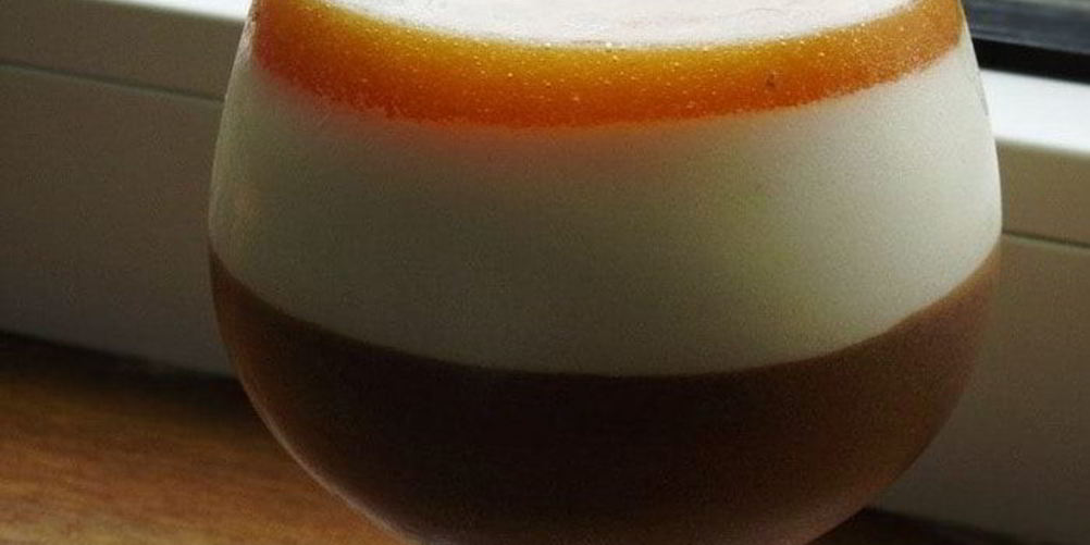 Рецепт шоколадный мусс с нежным сливочным кремом и абрикосовым желе