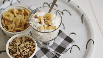 Творожно-банановый мусс