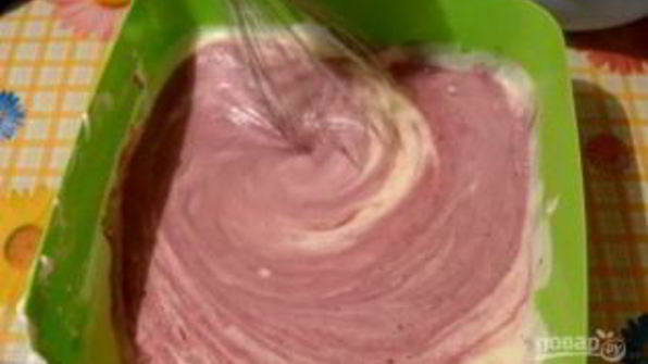 творожно-черничный муссовый торт