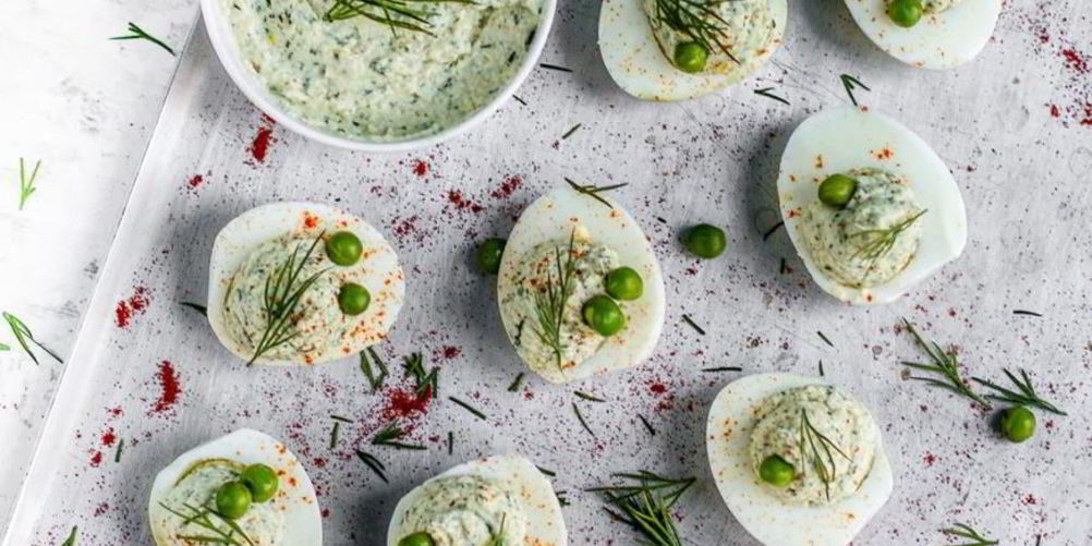 Рецепт яйца с муссом из рыбы