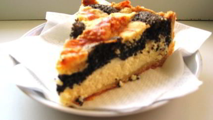Немецкий десерт Mohn-Quarkkuchen