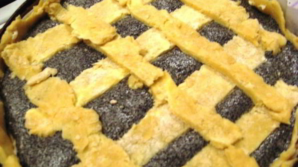 немецкий десерт mohn-quarkkuchen