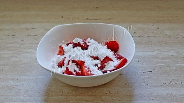 панна котта с клубникой