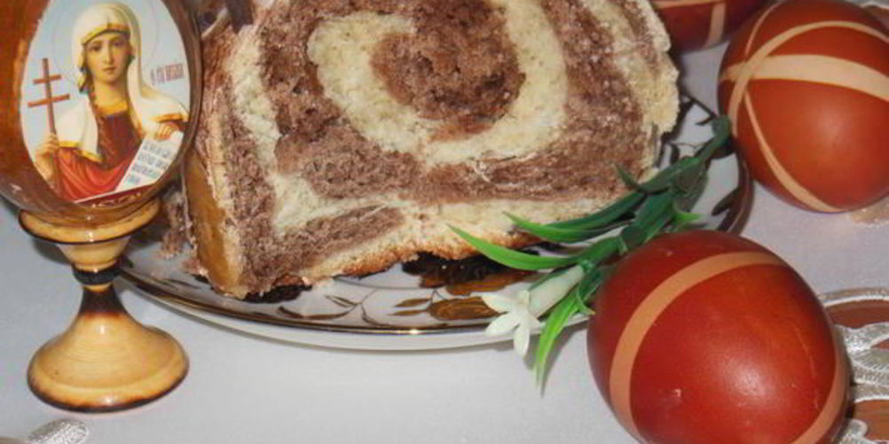 Рецепт двуцветный кулич