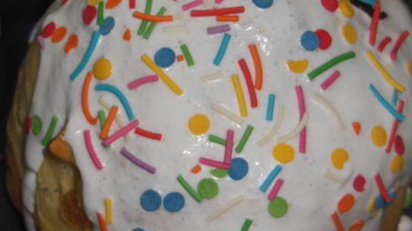 двуцветный кулич