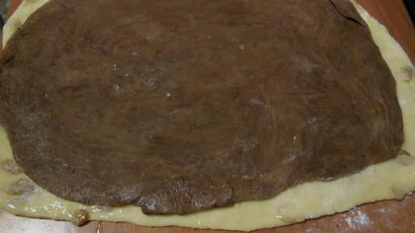 двуцветный кулич