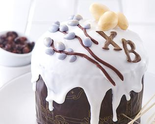 Кулич с глазурью