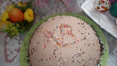 Кулич шоколадный на желтках