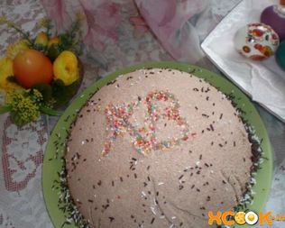 Кулич шоколадный на желтках