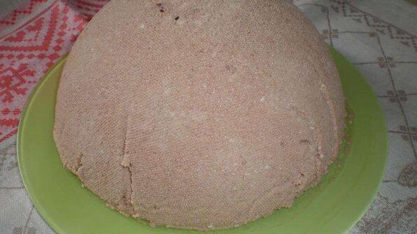 кулич шоколадный на желтках