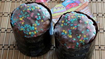 Кулич творожный бездрожжевой