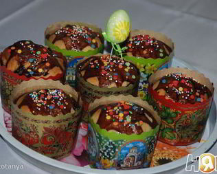 Куличики из александрийского теста