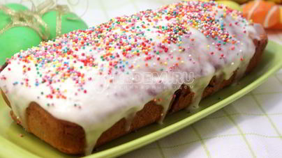 Лимонный кулич