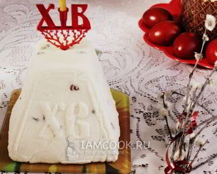 Пасха сырая творожная со сгущенкой