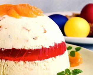 Пасха заварная с фруктовым желе