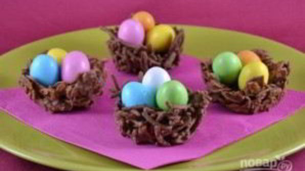 пасхальное шоколадное яйцо