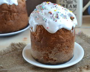 Пасхальный кулич на сметане без дрожжей