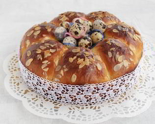 Пасхальный кулич на сметане