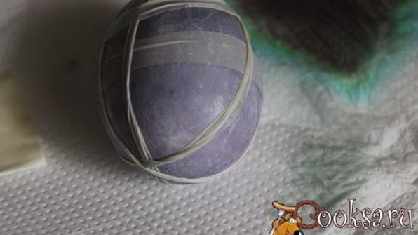 пасхальные яйца, способ окрашивания