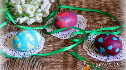 Пасхальные яйца, три способа окрашивания