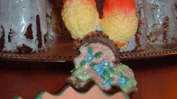 румяный кулич пасхальный