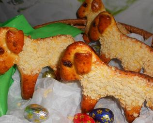 Сырные пасхальные барашки