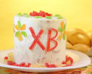 Творожная пасха с курагой