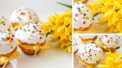 Творожные мини-куличи