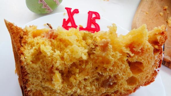 тыквенный кулич с лавандовой сливочной глазурью