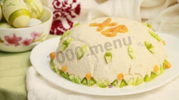 заварная пасха с миндалем