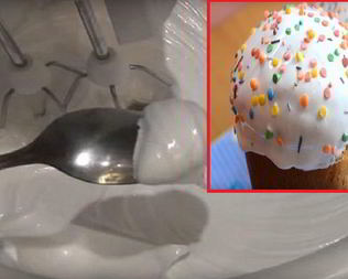 Желатиновая глазурь для куличей