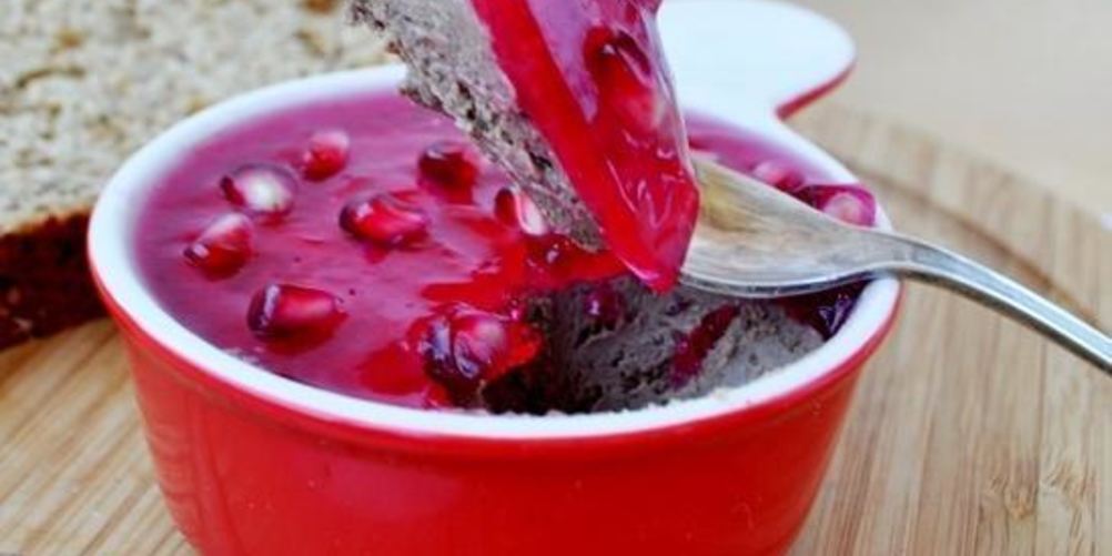 Рецепт пате из куриной печени с гранатовым желе