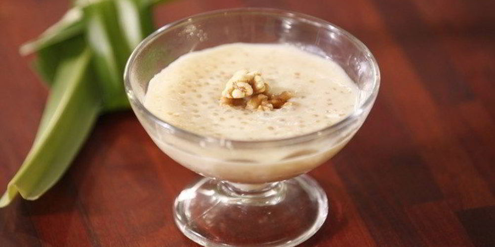 Рецепт пудинг из тапиоки в кокосовом молоке