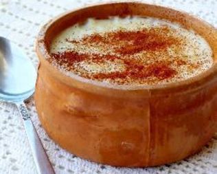 Ризогало — греческий рисовый пудинг