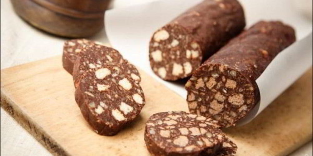 Рецепт шоколадная колбаса