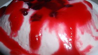 Сливочное желе смородинка